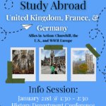 Allies in Action: WWII In Europe Faculty-Led Information Session on January 21, 2026
